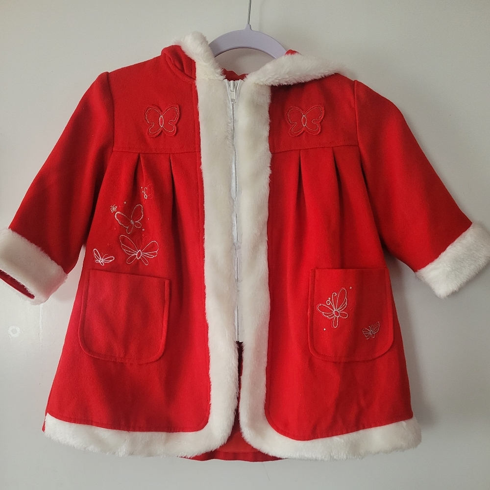 New SOP Girls Formal Coat and Dress Set With Cape